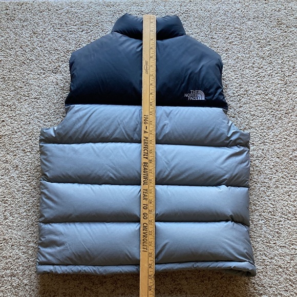 The North Face Men’s Nuptse 700 Down Insulated Vest Gray Asphalt Sz M - Picture 16 of 16